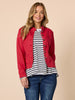 Maggie Denim Jacket - Red