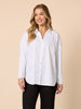Julie Jersey Sleeve Shirt - White
