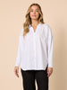 Julie Jersey Sleeve Shirt - White