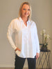 Julie Jersey Sleeve Shirt - White