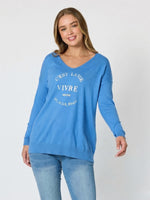 C'est La Vie Knit - Blue