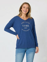C'est La Vie Knit - Indigo