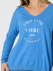 C'est La Vie Knit - Blue