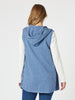 Ollie Side Button Vest - Indigo