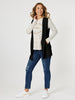 Ollie Side Button Vest - Black