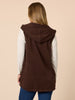 Ollie Side Button Vest - Coffee