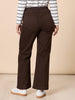 Maddy Pull on Wide Leg Jean - Chocolate