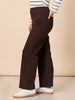Maddy Pull on Wide Leg Jean - Chocolate