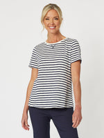 Classic Stripe Tee - Navy