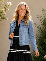 Retro Denim Jacket - Washed Denim