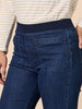 Carpenter Wide Leg Pull on Jean - Dark Denim