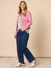 Retro Denim Jacket - Pink