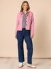 Retro Denim Jacket - Pink