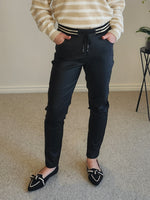 Scuba Wet Look Jogger - Black