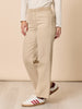 Carpenter Stretch Wide Leg Jean - Natural