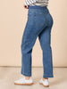 Carpenter Wide Leg Pull on Jean - Washed Denim