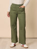 Carpenter Wide Leg Pull on Jean - Khaki