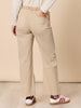 Carpenter Wide Leg Pull on Jean - Natural