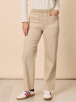 Carpenter Wide Leg Pull on Jean - Natural