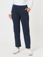 Urban City Straight Leg Ponte Pant - Navy