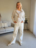Carpenter Stretch Wide Leg Jean - White