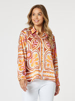 Studio Floral Print Shirt - Fig