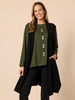 Elise Spot Print Top - Khaki