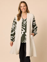 Casa Longline Knit Vest - Light Natural