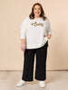 Kimmy Ponte Wide Leg Pant - Black threadz