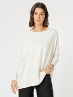 Avery Button Back Knit - Ivory