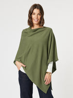 Macy Knit Poncho -Khaki