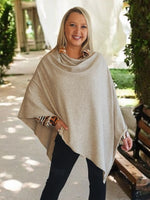 Macy Knit Poncho - Natural
