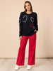 Love Me Hearts Knit - Navy