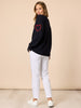 Love Me Hearts Knit - Navy