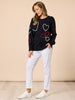 Love Me Hearts Knit - Navy