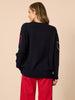 Love Me Hearts Knit - Navy