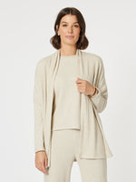 Ribbed Lounge Cardigan - Natural