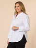 City Rib Cuff Shirt - White