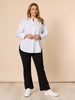 City Rib Cuff Shirt - White
