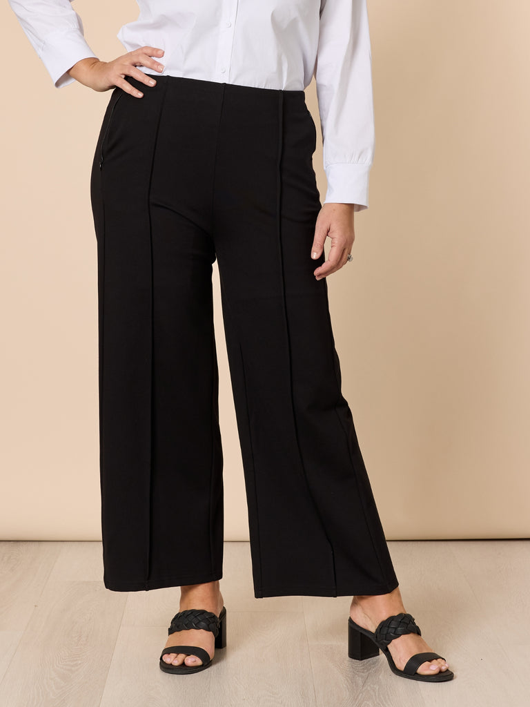 Miranda Wide Leg Pant - Black threadz
