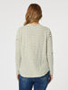 Riviera Stripe Long Sleeve Tee - Khaki/White