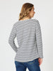 Riviera Tee - Navy/White