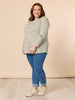 Riviera Long Sleeve Stripe Print Tee - Khaki/White THREADZ