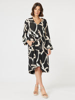 Matisse Print Dress - Black/Natural