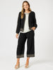 Cross Stitch Wide Leg Pant - Black threadz