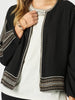 Cross Stitch Jacket - Black threadz