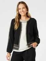 Cross Stitch Jacket - Black