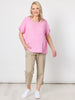 Santorini Cropped Cotton Pant - Natural