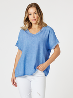 Sienna Top - Sky Blue