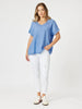 Sienna Top-Washed Blue